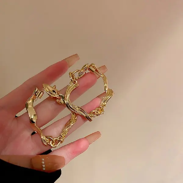 10# silver needle-gold twisted earrings.,tkmbeautysupply.com