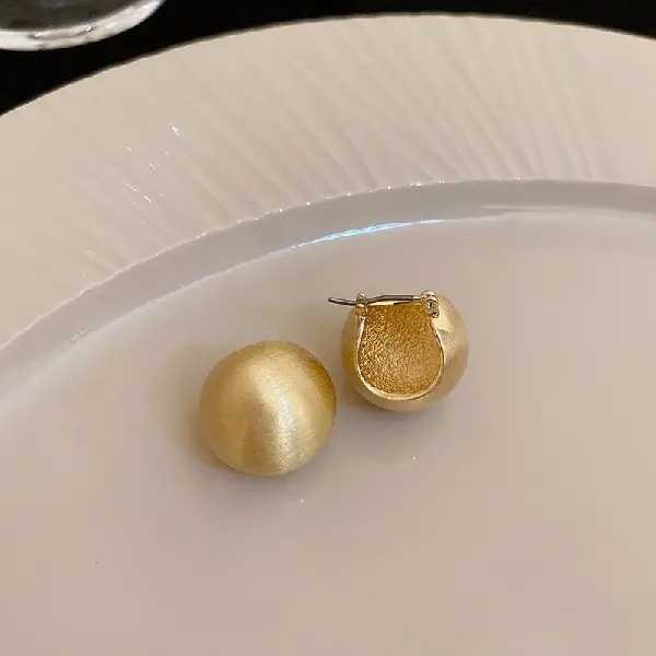 23# earrings-golden beans.,tkmbeautysupply.com