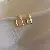 Silver Needle Earrings Wholesale | Quality & Versatility Supply - 66# silver needle-gold square.
