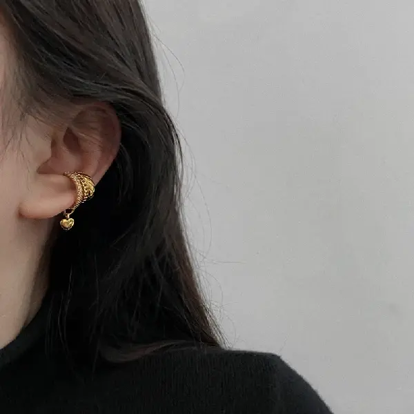 72# gold ear clip (single).,tkmbeautysupply.com