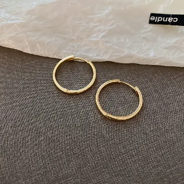 74# gold circle earrings.,tkmbeautysupply.com