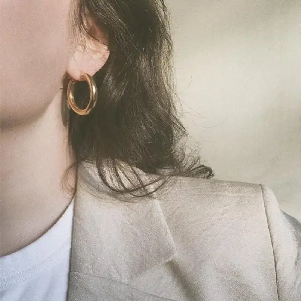 .75# silver needle-gold earring (real gold plating),tkmbeautysupply.com