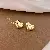 Silver Needle Earrings Wholesale | Quality & Versatility Supply - 77# Silver Needle-Golden Heart.