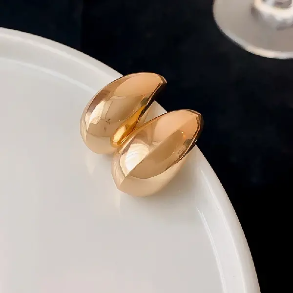 Gold-silver needle metal earrings,tkmbeautysupply.com