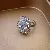Wholesale Vintage Medieval Open Ring – High-End Luxury Supply - 27# Silver-Zircon Oval Open Ring