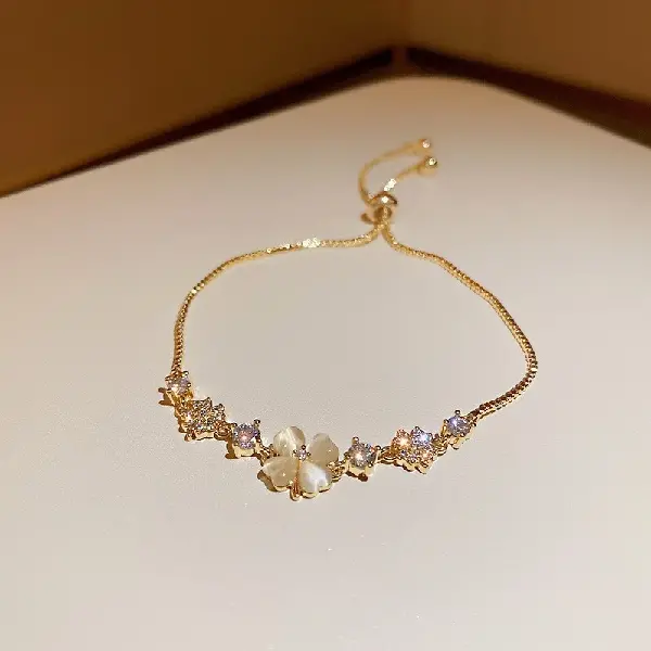 3#gold-real gold electroplating bracelet,tkmbeautysupply.com