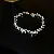 Wholesale Medieval Vintage Diamond Flower Bracelet Supply - 19# silver-diamond love bracelet