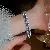 Wholesale Medieval Vintage Diamond Flower Bracelet Supply - 24# blue-diamond round buckle bracelet