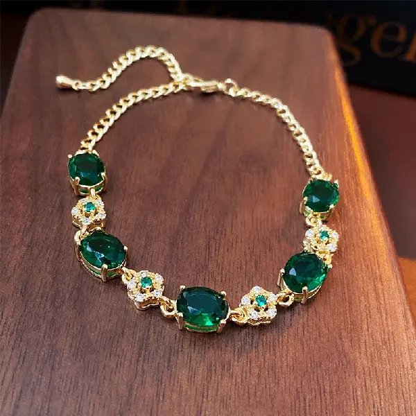 34# diamond flower bracelet exclusive for AliExpress,tkmbeautysupply.com