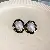 Sterling Silver Needle Earrings | Premium Wholesale Supply - 38# Silver Needle-Black Flower Pearl Earrings