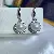 Wholesale Gold Plated Pearl Zircon Earrings for Women - 4005B white