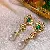 Sterling Silver Needle Earrings | Premium Wholesale Supply - 63# Silver Needle Second-hand Emerald Diamond Flower Pearl Drop Earrings