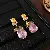 Wholesale Colorful Zircon Leaf Necklace - Trendy Supply - Silver Needle-Gold