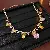 Wholesale Colorful Zircon Leaf Necklace - Trendy Supply - Necklace-color