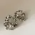 Silver Needle Diamond Flower Pearl Earrings Wholesale Supply - 97# Silver Needle-Silver Irregular Pleated Hollow Stud Earrings