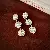 Silver Needle Diamond Flower Pearl Earrings Wholesale Supply - 110# steel needle-gold diamond earrings