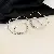 Silver Needle Diamond Flower Pearl Earrings Wholesale Supply - 118# Silver Needle-Silver Double Layer Love Earrings