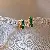 Wholesale Green Earrings with Zircon Flower - Light Luxury Supply - 17# silver needle-gold-green-C shape