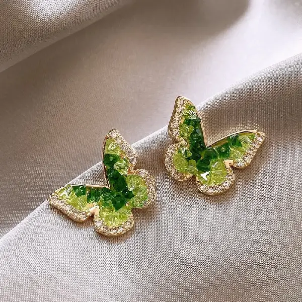 18# Silver Needle-Green Butterfly,tkmbeautysupply.com