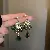 Wholesale Green Earrings with Zircon Flower - Light Luxury Supply - 33# Silver Needle-Green-Water Drop Tassel