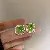Wholesale Green Earrings with Zircon Flower - Light Luxury Supply - 35# silver needle-green-square