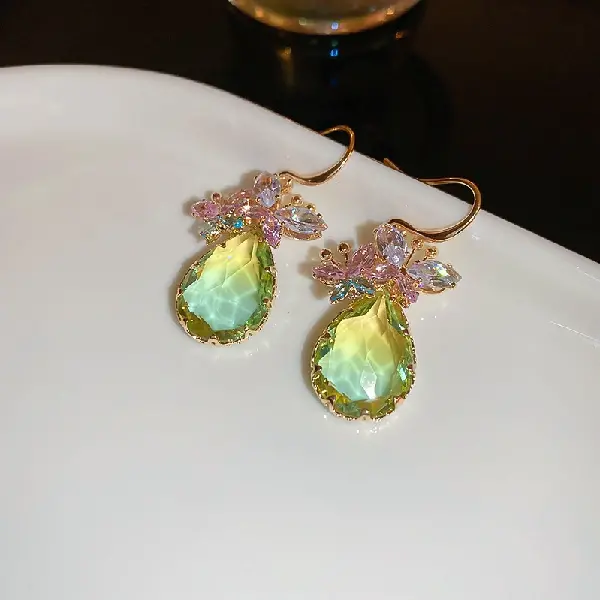 39# ear hook-environmental protection-gold-green,tkmbeautysupply.com
