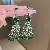 Wholesale Green Earrings with Zircon Flower - Light Luxury Supply - 52# Silver Needle-Green-Peacock
