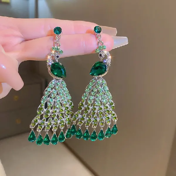 52# Silver Needle-Green-Peacock,tkmbeautysupply.com