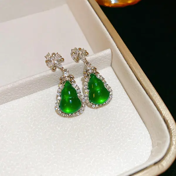 65# silver needle-silver-green-gourd,tkmbeautysupply.com