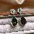 Wholesale Green Earrings with Zircon Flower - Light Luxury Supply - 80# silver needle-silver-green-water drop