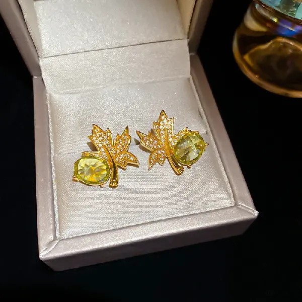 106# Silver Needle-Gold-Green-Maple Leaf,tkmbeautysupply.com