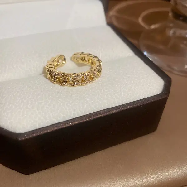 35# zircon chain open ring,tkmbeautysupply.com