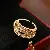 Wholesale Real Gold Plated Baroque Pearl Tulip Flower Ring Supply - 51# zircon multi-layer open ring