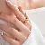 Wholesale Real Gold Plated Baroque Pearl Tulip Flower Ring Supply - 76# zircon rose open ring (real gold plating)