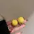 Wholesale Yellow Freshwater Pearl Butterfly Earrings for Retail - 6-silver needle yellow