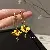 Wholesale Yellow Freshwater Pearl Butterfly Earrings for Retail - Silver Needle Diamond Flower Earrings
