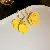 Wholesale Yellow Freshwater Pearl Butterfly Earrings for Retail - Real gold electroplated silver needle with fresh holiday style