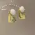 Wholesale Yellow Freshwater Pearl Butterfly Earrings for Retail - Silver Needle Oval Square Stud Earrings
