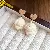 Wholesale Yellow Freshwater Pearl Butterfly Earrings for Retail - Silver Needle Flocked Rabbit Love Contrast Color Stud Earrings