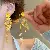 Wholesale Yellow Freshwater Pearl Butterfly Earrings for Retail - Silver Needle Resin Crystal Tassel Flower Stud Earrings