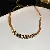 Wholesale Medieval Vintage Necklace | Luxury Pearl Supply - 8# necklace-diamond curved oil dripping necklace (real gold plating).