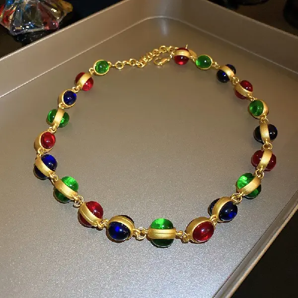 20# necklace-color oval,tkmbeautysupply.com