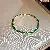 Vintage Geometric Zircon Bracelet Supply for Wholesale Retailers - 6# bracelet-gold-green (14k real gold plating)