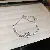 Vintage Geometric Zircon Bracelet Supply for Wholesale Retailers - 24# Bracelet-Environmentally Friendly-Silver-Pink