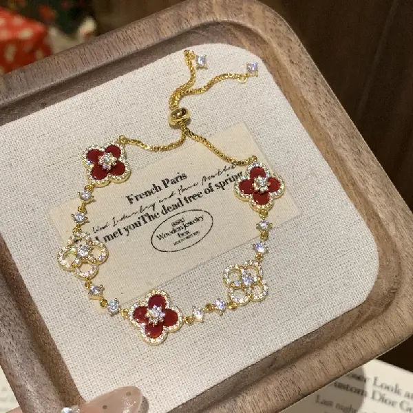 34# bracelet-gold-red,tkmbeautysupply.com