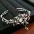 Vintage Geometric Zircon Bracelet Supply for Wholesale Retailers - 44# Spider Zircon Water Drop Open Bracelet
