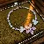 Vintage Geometric Zircon Bracelet Supply for Wholesale Retailers - 51# Pink-Zircon Flower Pendant Bracelet