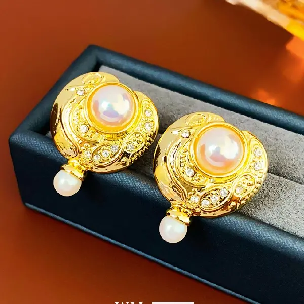 7# silver needle-gold imitation pearl,tkmbeautysupply.com