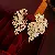 Vintage Silver Needle Earrings | Quality Wholesale Supply - 14# Silver Needle-Golden Pattern Leaves