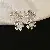 Vintage Silver Needle Earrings | Quality Wholesale Supply - Silver Needle-Silver Metal Flowers